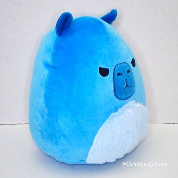 🎄 KENJI 💙 FTM Blue Christmas Capybara Original Squishmallow ☆ NWT ☆ - Picture 6 of 8